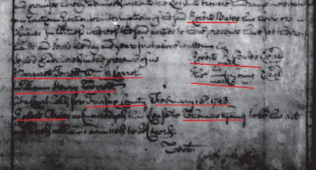 1743 Thomas Going deed to Bates Fairfax Co Va p4