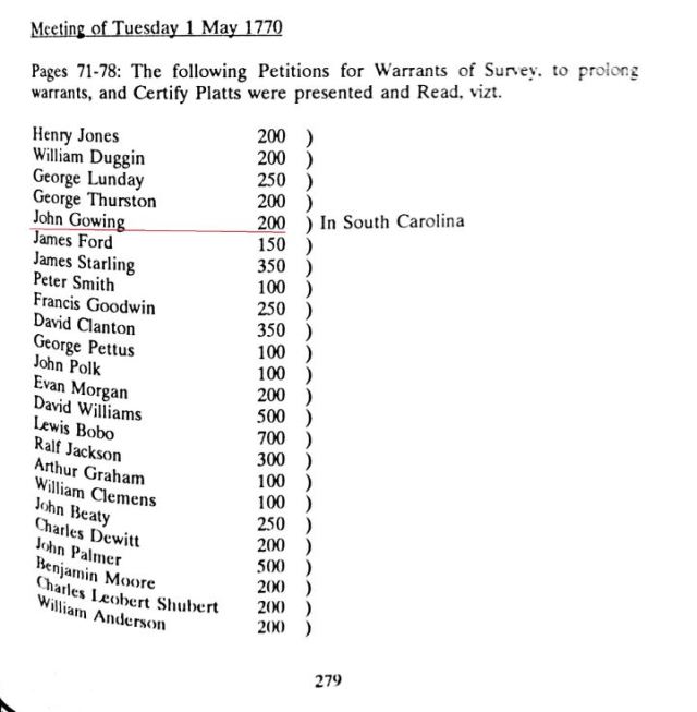 1770-sc-john-gowing-petitions-for-200-acres-snip