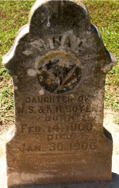 Nina Aline Goyen - daughter of W S and K N Goyen 1900 - 1906