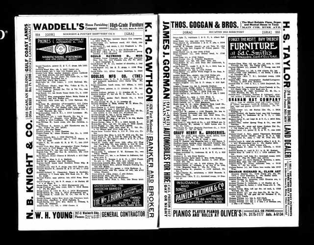 1913 Houston City Directory