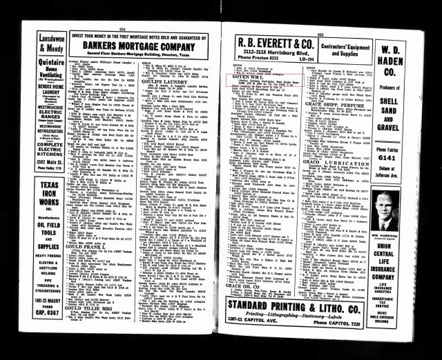 1937 Houston City Directory 