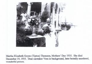 Martha Elizabeth Goyen pic in 1935 Mothers Day