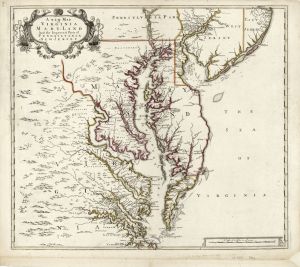 Virginia 1700 map