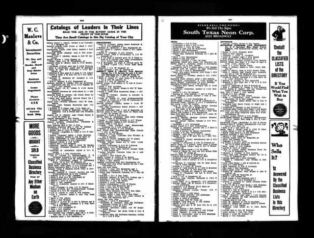 1931 San Antonio City Directory