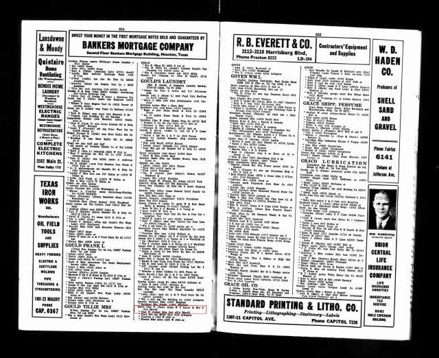 1937 Houston City Directory 