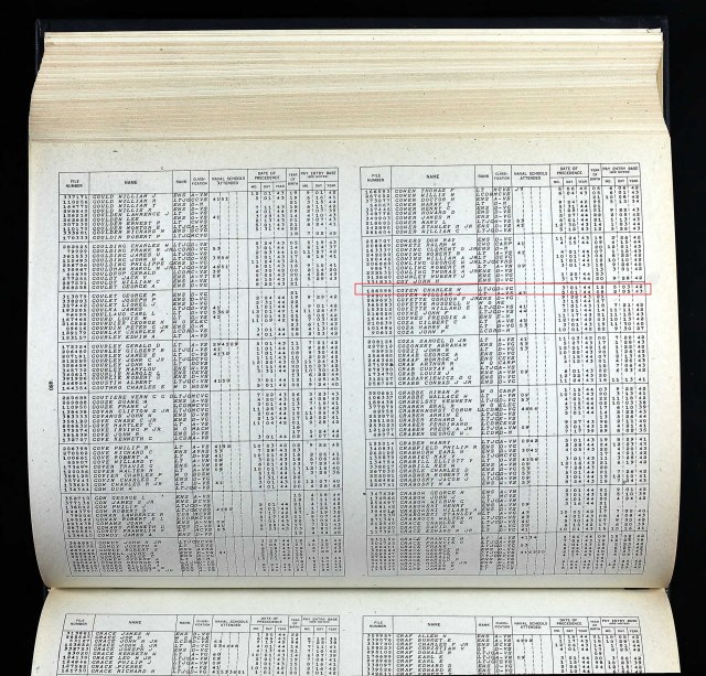 1944 WW II military registration 