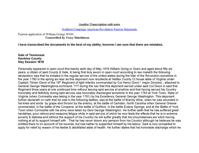 1819 TN Hawkins Co William Goings rev war pension app_Page_03