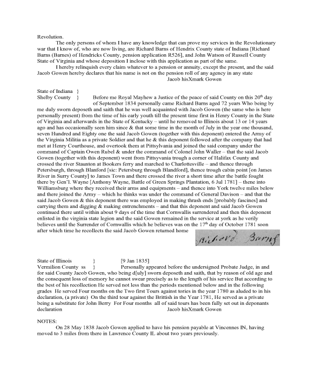 1834 IL Jacob Gowen rev war pension application_Page_2