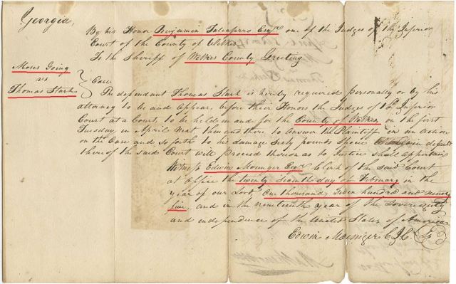 1795 Ga Moses Going v Thomas Starke p3