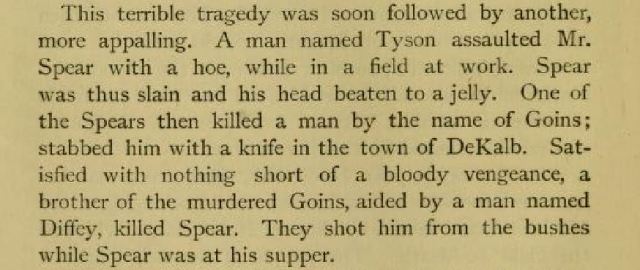 1851 Tyson Spear Goins Diffey killings