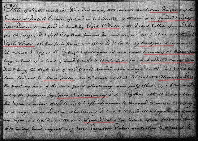 1830 Deed_HH2_0198a Moses Knighton to Elijah V Hollis marked snip