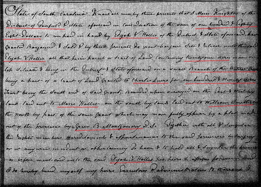 1830 Deed_HH2_0198a Moses Knighton to Elijah V Hollis marked snip