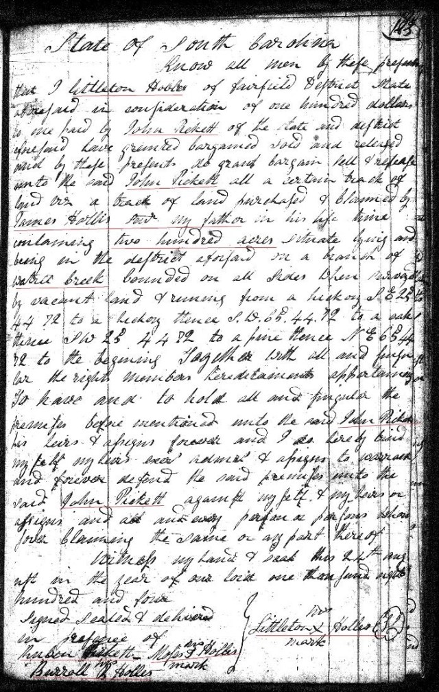 1804 Deed_P_0183a Littleton Hollis to Picket marked snip