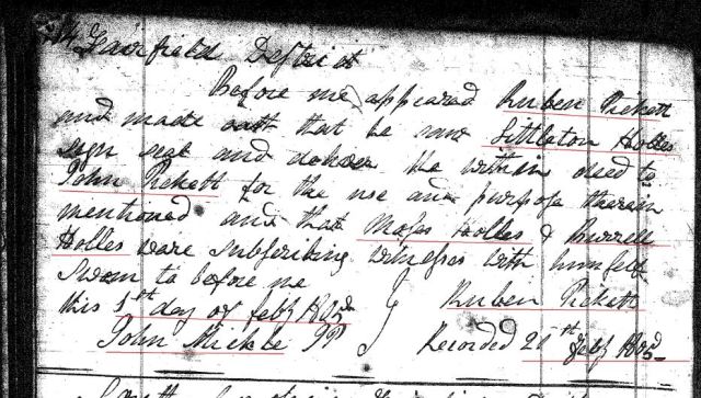 1804 Deed_P_0184a Littleton Hollis to Picket marked snip