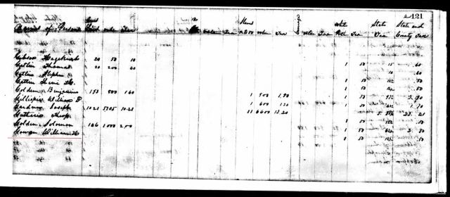 1836 William H Gowan in Henderson TN marked snip