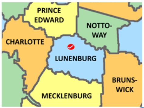 Lunenburg Co Va map