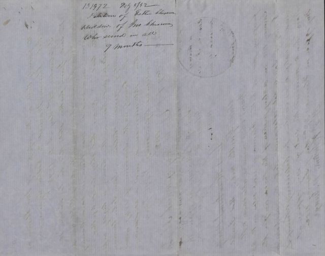 1852 War of 1812 Pension application of Esther, wife of John Chisum of Lauderdale Co, AL p4