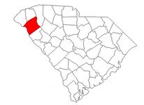 Anderson Co SC location map
