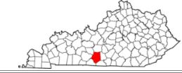 Barren County KY area map