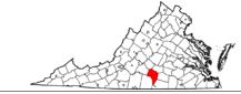 Charlotte Co Va location map