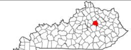 Clark Co KY area map