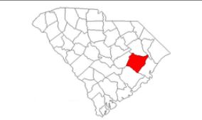 Location map of Williamsburg Co SC