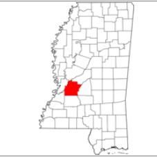Hinds Co MS location map
