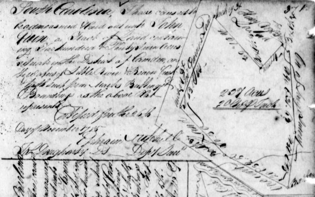1785 Nov 26 John Goin Plat For 237 Acres On Waters Of Little River And Beaver Creek, Camden District, SC