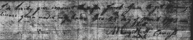 John Chishum signature is found on the Mar. 25, 1793 marriage bond for Jacob Gum’s Green CO., KY. marriage to Margaret McComus 02